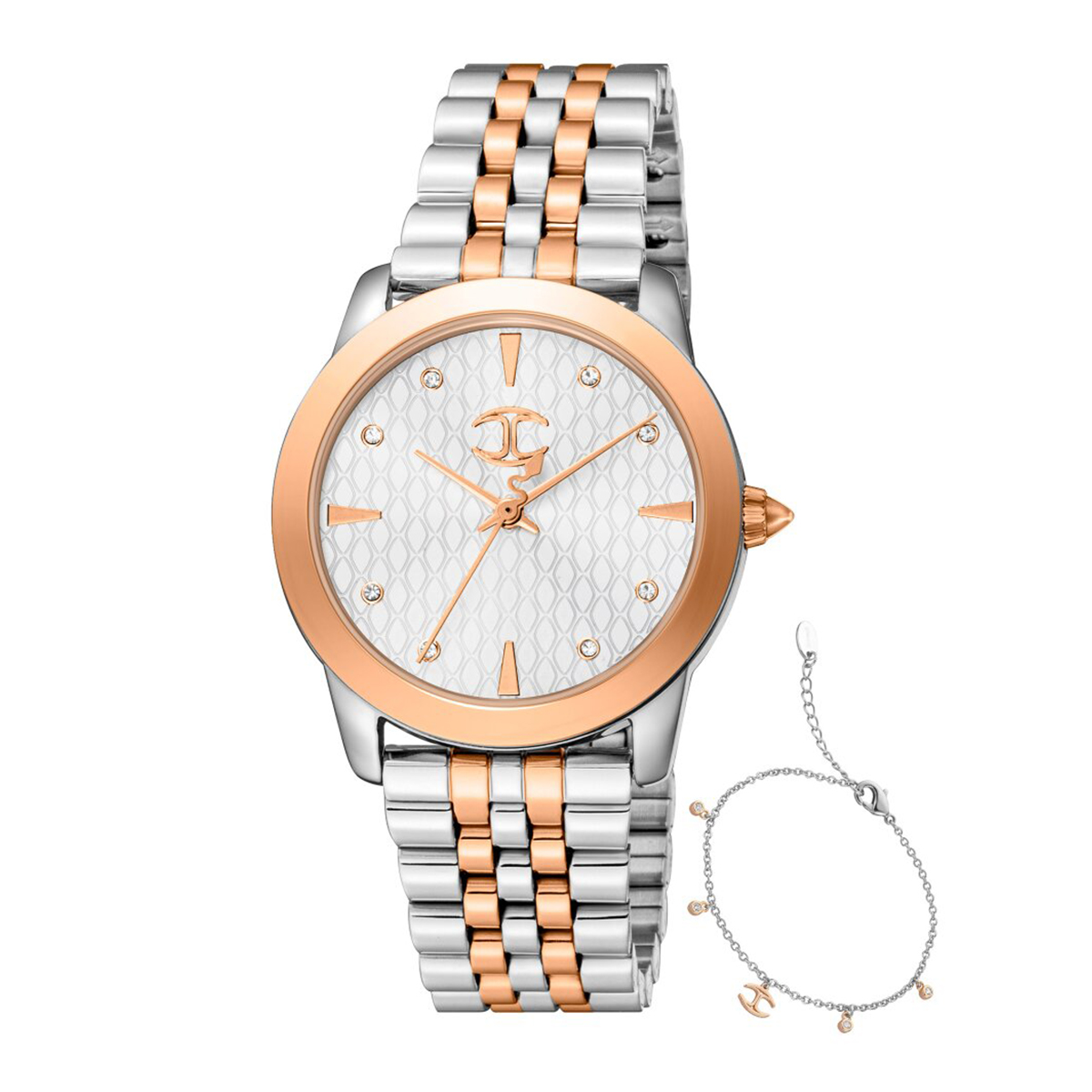 MONTRE JUST CAVALI FEMME SIMPLE ACIER